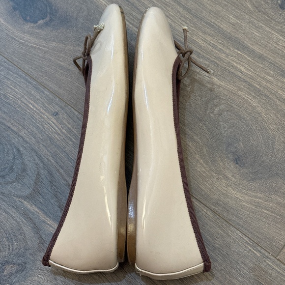 Japanese Leather Bow Ballerinas Woman Bow Knot Loafer Shoes Apricot Size US 6 - Picture 8 of 17